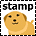 stamp with a dog on it